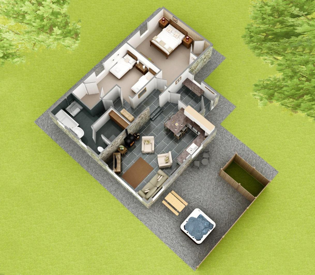 Dalnoid Cottages & Treehouses Nr Glenshee Exterior foto